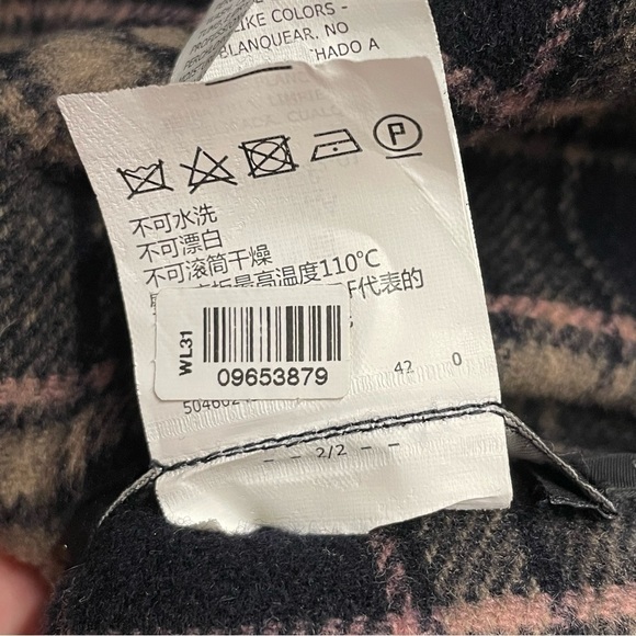 Max Mara Weekend | Plaid Reversible Wool Jacket Navy - Picture 8 of 14